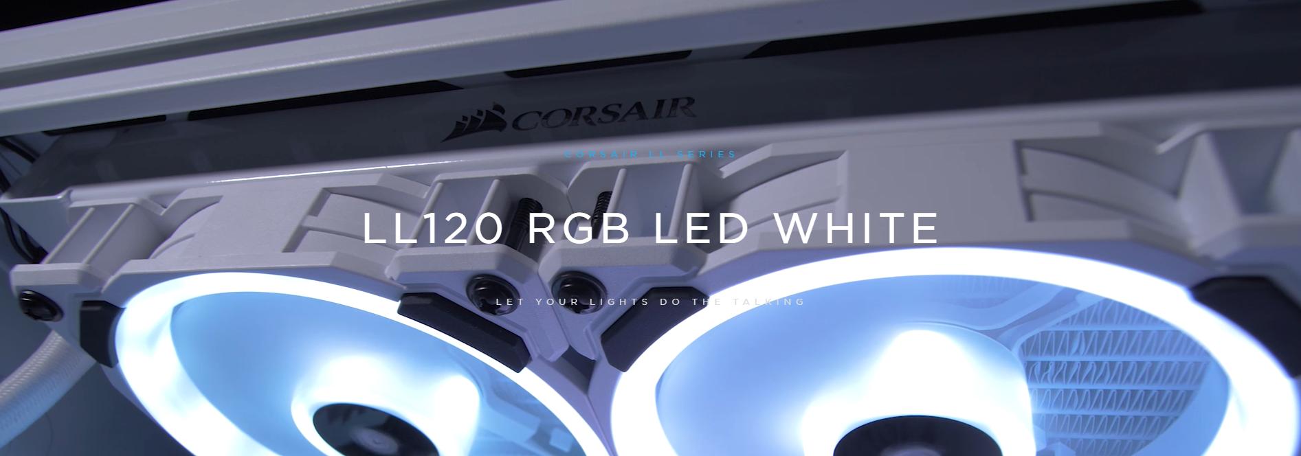 Hãy để ánh sáng nói thay lời của bạn với Fan Case Corsair LL120 RGB 120mm Dual Light Loop RGB LED 3 Fan Pack with Lighting Node PRO - White